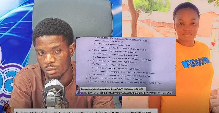 Man demands refund of GH¢150,000 spent on girlfriend after she dumpped him; Provides list of expenses
