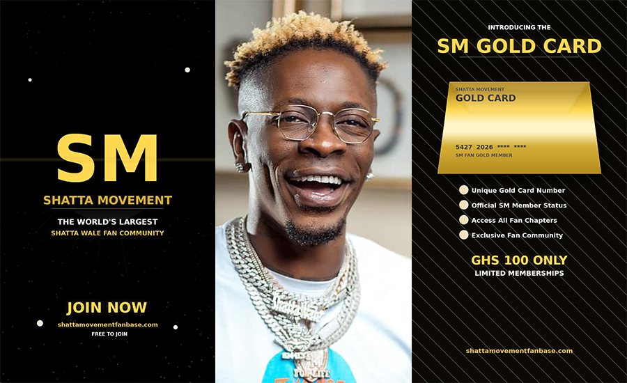 I thought it was free... No one is forcing you - Massive reaction after Shatta Wale introduced Gold card membership